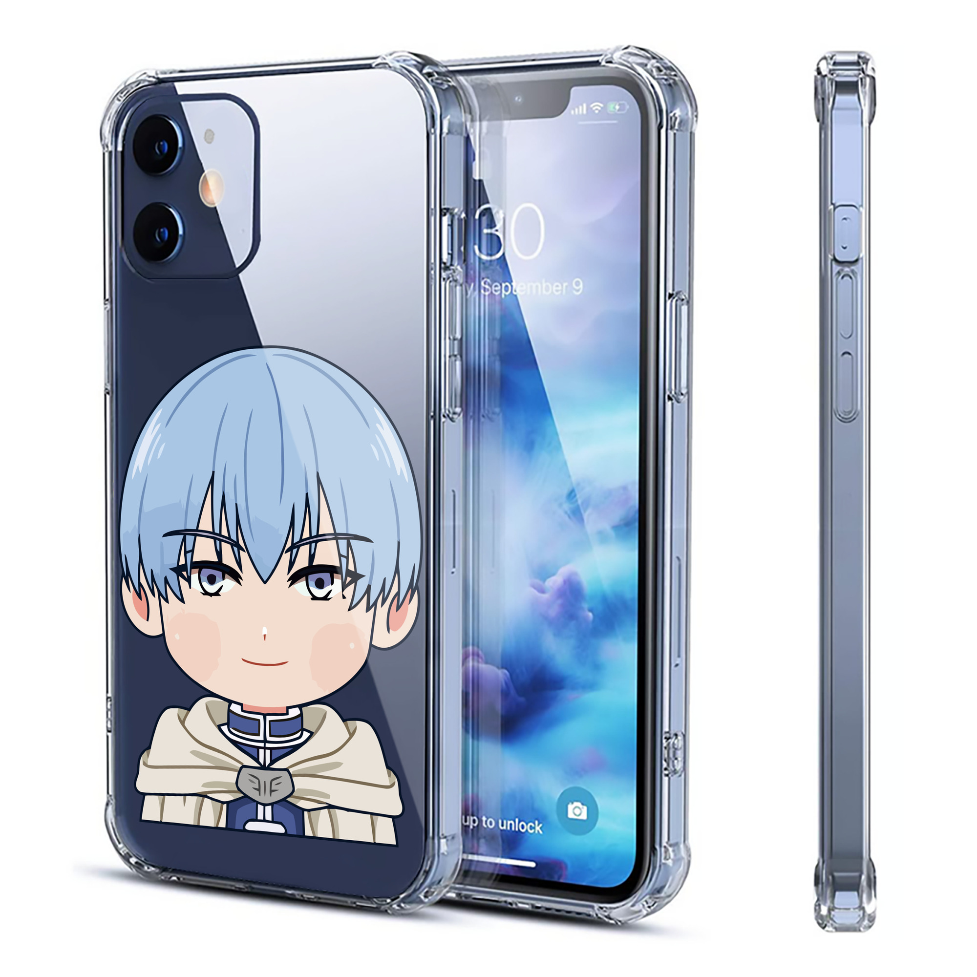 （画像用） 葬送のフリーレン Frieren 【iPhone 12シリーズ対応】透明スマホケース（クリアソフトケース）